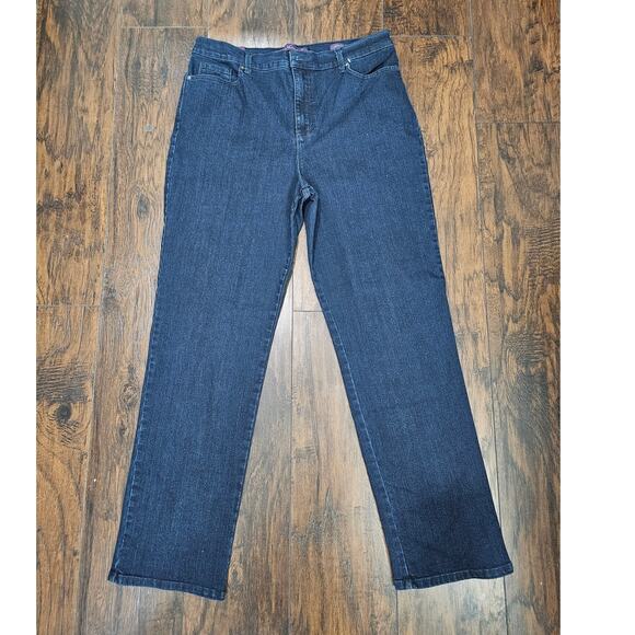 Gloria Vanderbilt Jeans Tapered Leg High Rise Jeans Size 16 Average Blue New - Picture 1 of 3
